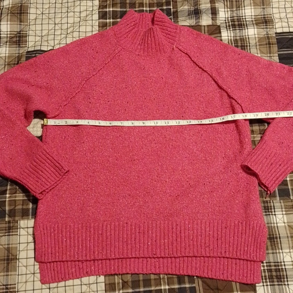 Madison Vibrant Pink Turtleneck Sweater